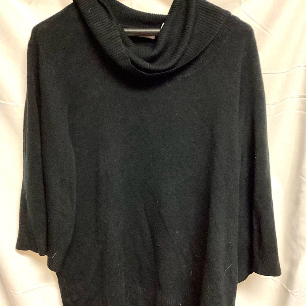 Black cowl neck sweater